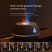 🔥 FLAME HUMIDIFIER DIFFUSER | 7-Color Mood Light + Aromatherapy 🌈 (Ultra-Silent & USB-Powered! £20) - Samanta Factory