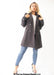Womens Wool Feel Double Breasted Hooded Coat - Samanta Factory