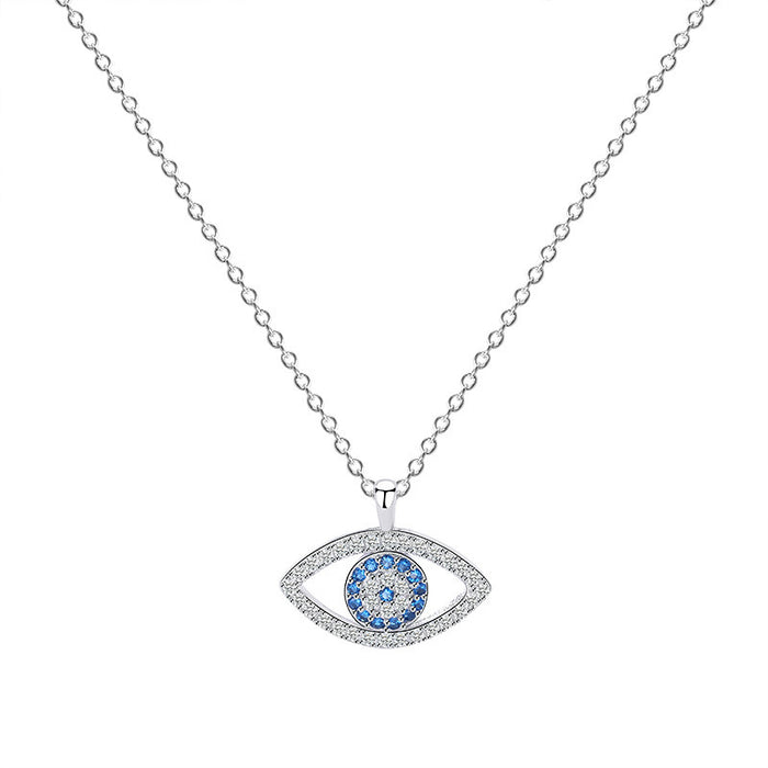 👁️‍🗨️ DEMON EYE NECKLACE | 925 Sterling Silver Adjustable Chain ✨ (Platinum Gift-Ready!) - Samanta Factory