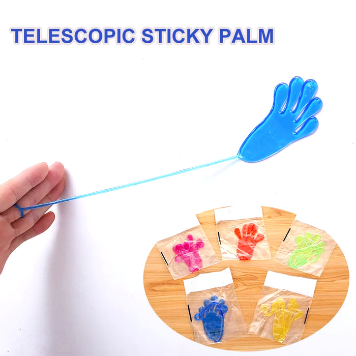 5-50 Pcs Kids Funny Sticky Hands Toy Palm Elastic Sticky Squishy Slap Palm Toy Kids Novelty Gift Party Favors Supplies