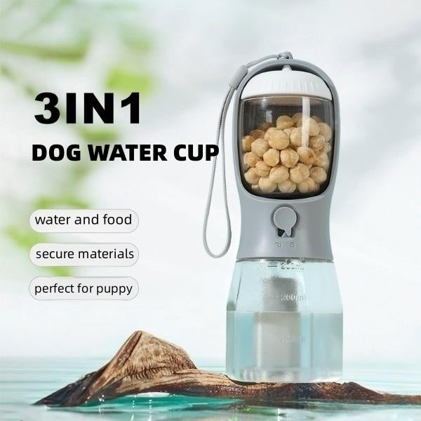 🐾 3-IN-1 DOG TRAVEL CUP | Food, Water & Waste Bags in One! 💧 (UK’s #1 Portable Pet Solution £20) - Samanta Factory