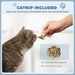 PawHut 2 in1 Cat Scratcher with Catnip, Cardboard Lounge Bed, Blue - Samanta Factory