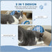 PawHut 2 in1 Cat Scratcher with Catnip, Cardboard Lounge Bed, Blue - Samanta Factory