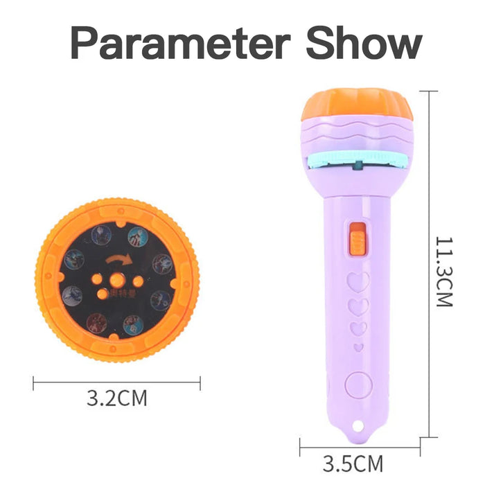 Flashlight Projector Torch Lamp Toy Cute Cartoon Creativity Toy Torch Lamp Flashlight Projector Toy Baby Sleeping Story Book
