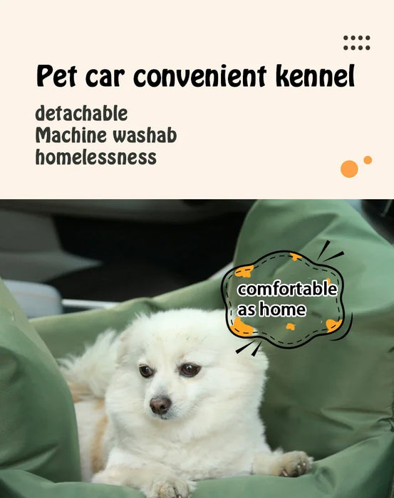 Deluxe Waterproof Pet Car Seat Bed – Travel Nest for Dogs & Cats - Samanta Factory