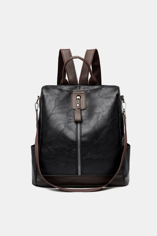 Large PU leather tote bag in sleek finish – lightweight, spacious, and perfect for everyday use
