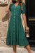 Buttoned midi dress in a slightly stretchy, opaque design, perfect for casual and semi-formal wear