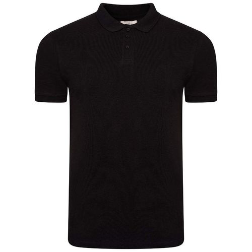 Men’s British-tailored cotton polo shirt with reinforced collar and wrinkle-resistant finish