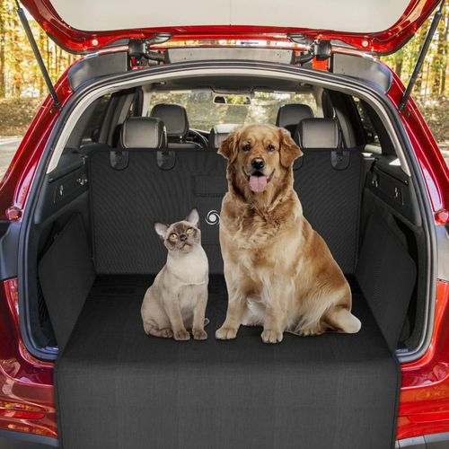Waterproof Oxford fabric car boot protector liner for dogs in SUVs – non-slip, easy to clean
