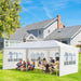 10x20 Outdoor Party Tent – Waterproof PE Cloth with Removable Sidewalls - Samanta Factory