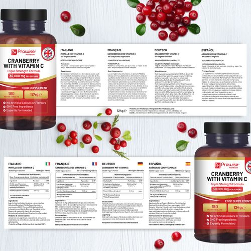 Cranberry & Vitamin C Supplement – 30 000 mg Cranberry for UTI & Immune Support - Samanta Factory