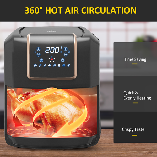 6.5L Digital Air Fryer – 8 Preset Modes with Adjustable Temperature & Non-Stick Basket - Samanta Factory