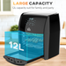 12L Digital Air Fryer Oven – Rotisserie & Dehydrator with 8 Presets for Healthy Cooking - Samanta Factory