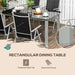 7-Piece Outdoor Dining Set – Aluminium Frame, Folding Chairs & Tempered Glass Table - Samanta Factory