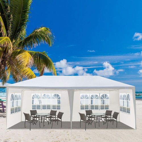 10x20 Outdoor Party Tent – Waterproof PE Cloth with Removable Sidewalls - Samanta Factory