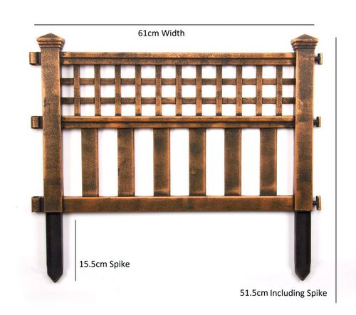 Garden Border Fence Panels – Weatherproof Polyurethane with Easy Slot Design - Samanta Factory