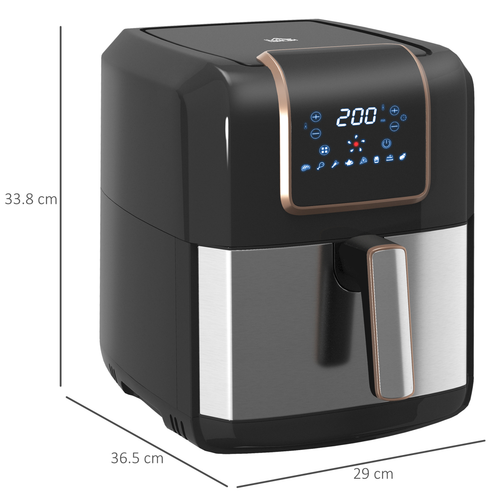 6.5L Digital Air Fryer – 8 Preset Modes with Adjustable Temperature & Non-Stick Basket - Samanta Factory