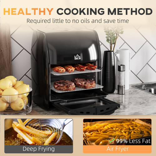 12L Digital Air Fryer Oven – Rotisserie & Dehydrator with 8 Presets for Healthy Cooking - Samanta Factory