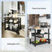 Outdoor BBQ Prep Table – Stainless Steel Worktop with Storage & Wheels - Samanta Factory