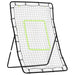Foldable rebounder net kickback trainer for baseball with steel frame, for kids and adults outdoor practice