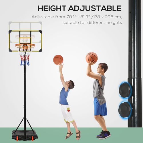 Adjustable Kids Basketball Hoop – Portable Backboard Stand for Ages 6–14 - Samanta Factory