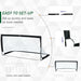 Folding Football Goal – Portable with All-Weather Net - Samanta Factory