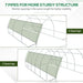 Polytunnel Greenhouse – Large 6x3x2m with Steel Frame - Samanta Factory