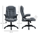 High Back Office Chair – Linen Upholstery with Recline & Adjustable Height - Samanta Factory