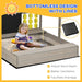 Kids Wooden Sandpit – Adjustable Canopy & Built-In Games - Samanta Factory