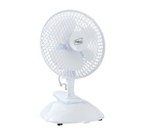 6-inch portable fan with clip and base mount for desktop or bed use