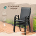 Garden Dining Chairs – Stackable Outdoor Design with High Back Support - Samanta Factory